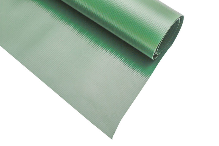 Reinforced Green Heavy Duty Vinyl Tarp PVC Truck Tarpaulin Cover Sheet With Eyelet