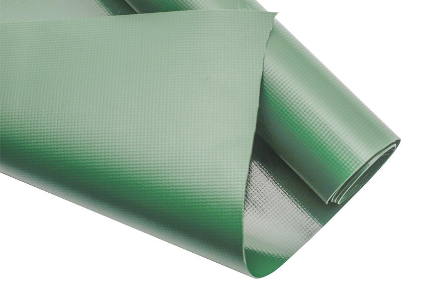 Reinforced Green Heavy Duty Vinyl Tarp PVC Truck Tarpaulin Cover Sheet With Eyelet