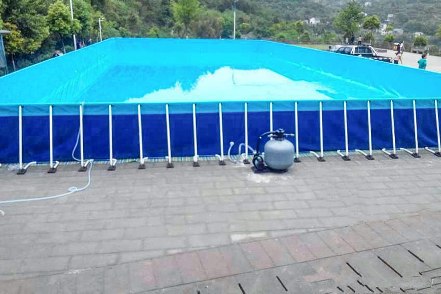 Outdoor Large Steel Frames PVC Swimming Pool PVC Pool Cloth