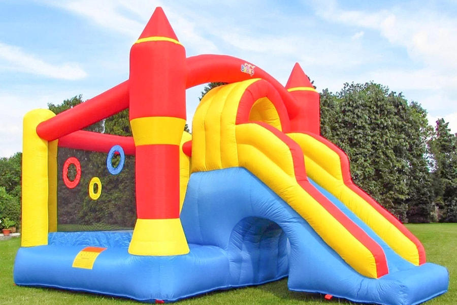 Pvc Commercial Inflatable Bounce House Jumping Bouncy Castle With Water Slide PVC Inflatable Toy Cloth